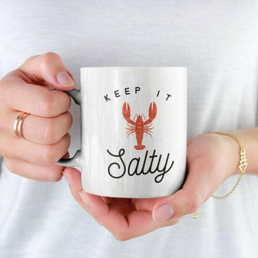 Keep It Salty Ceramic Beach Coffee Mug Mugs New England Trading Co